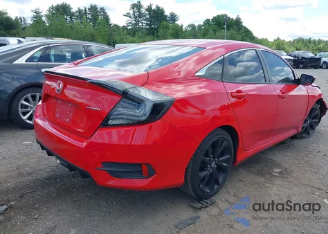 2019 Honda Civic Sport z USA, uszkodzony, nr VIN 2HGFC2F86KH503834